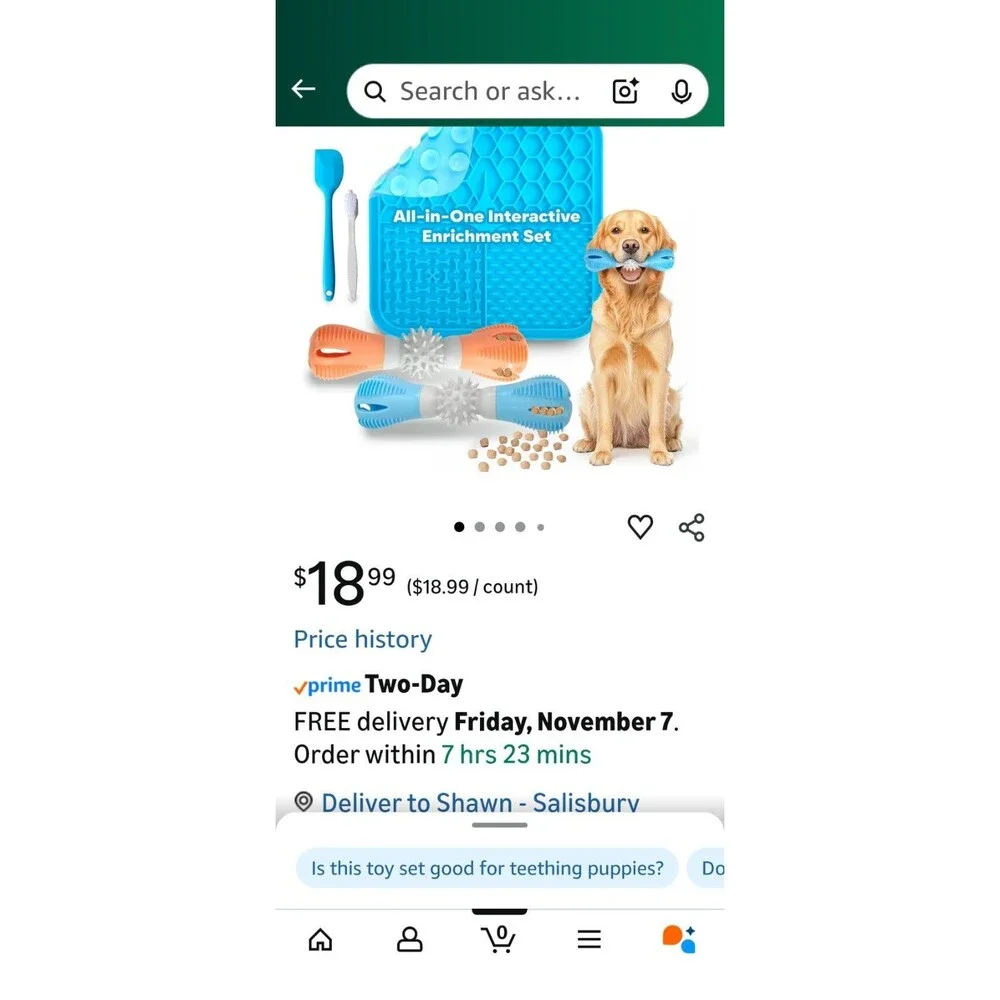 Interactive Dog Enrichment Toy Set